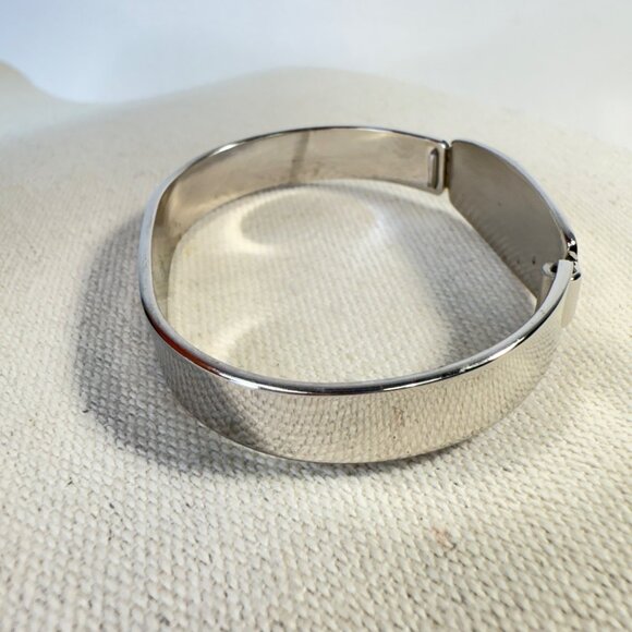 Vintage Spiedel USA Personalized Engraved Melanie Bracelet Silver-Tone Hinged - Picture 9 of 9